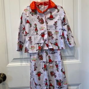 Girls Christmas Grinch pajamas size 3T